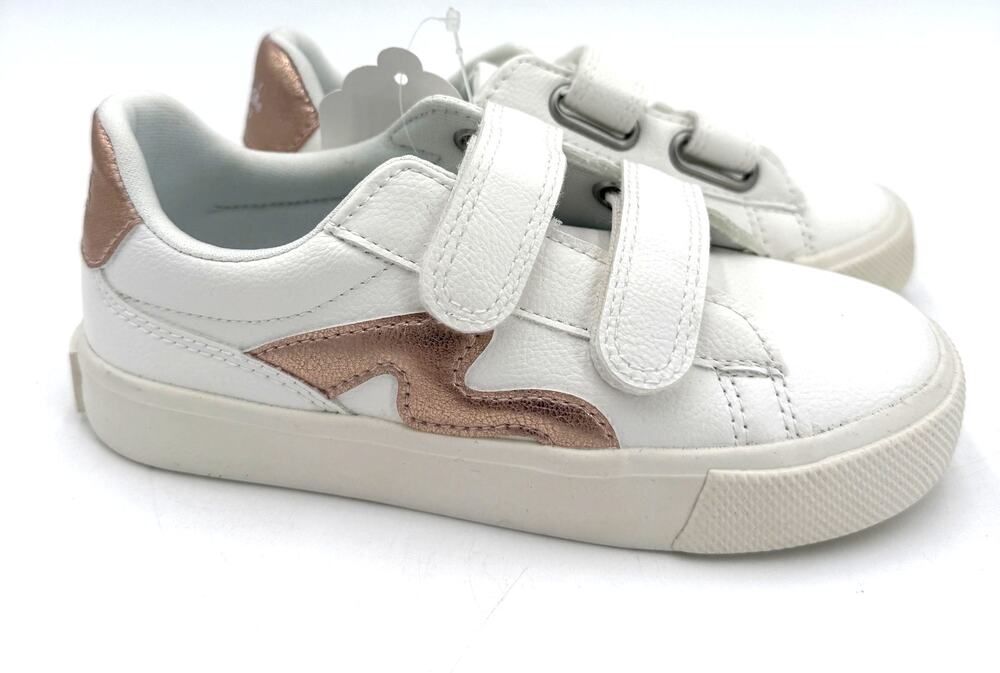Blowfish Malibu Vice Wave White Ella Rose Gold Voyager Sneakers NEW Size 11